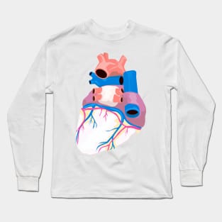 Human Heart Retro Long Sleeve T-Shirt